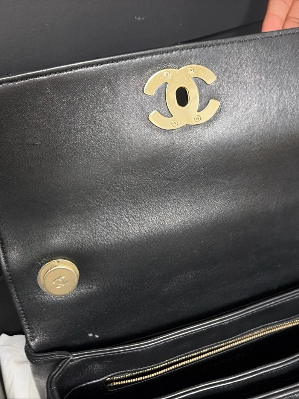 CHANEL Black Quilted Leather Small Flap Bag